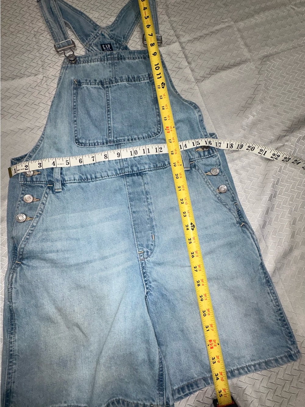 GAP Light Blue Women’s Denim Short Overalls